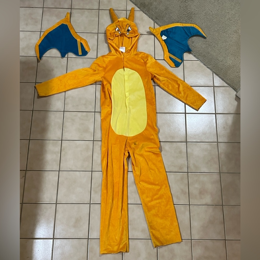 Pokemon Charizard Kids Costume - Orange and Yellow